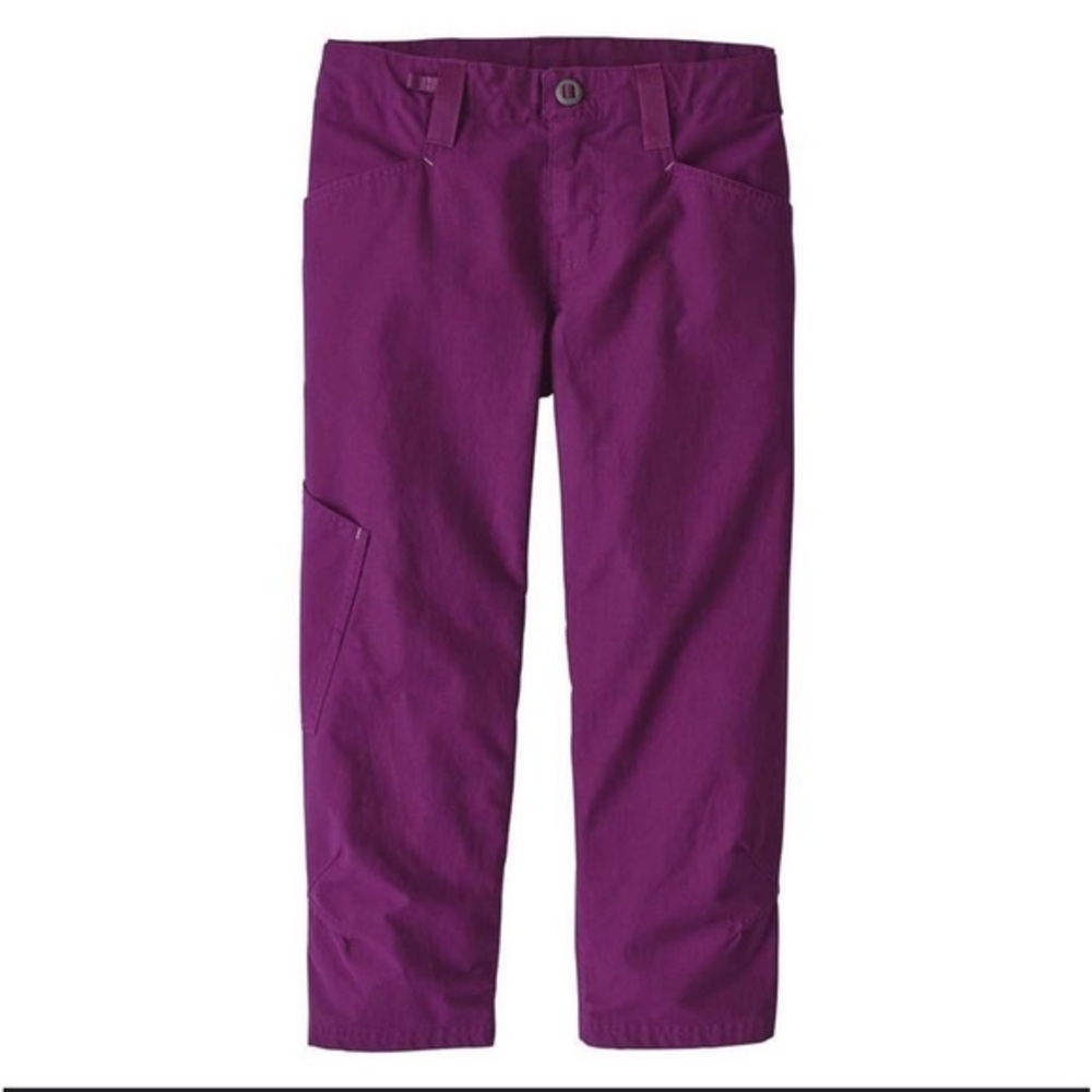 PATAGONIA VENGA ROCK BURGUNDY 3/4 LENGTH  WOMAN’S CAPRIS CLIMBING PANT SZ 4